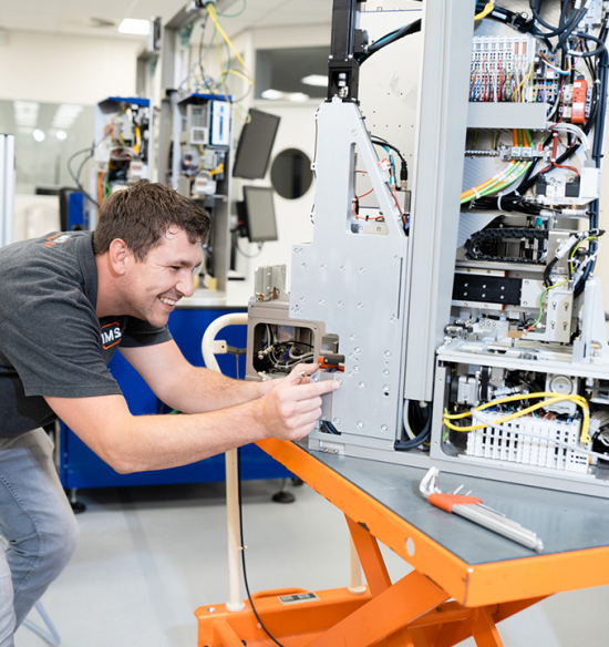 System Integrator working on a modular machine